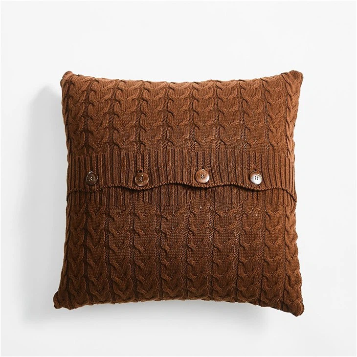 Button Pillow Cover